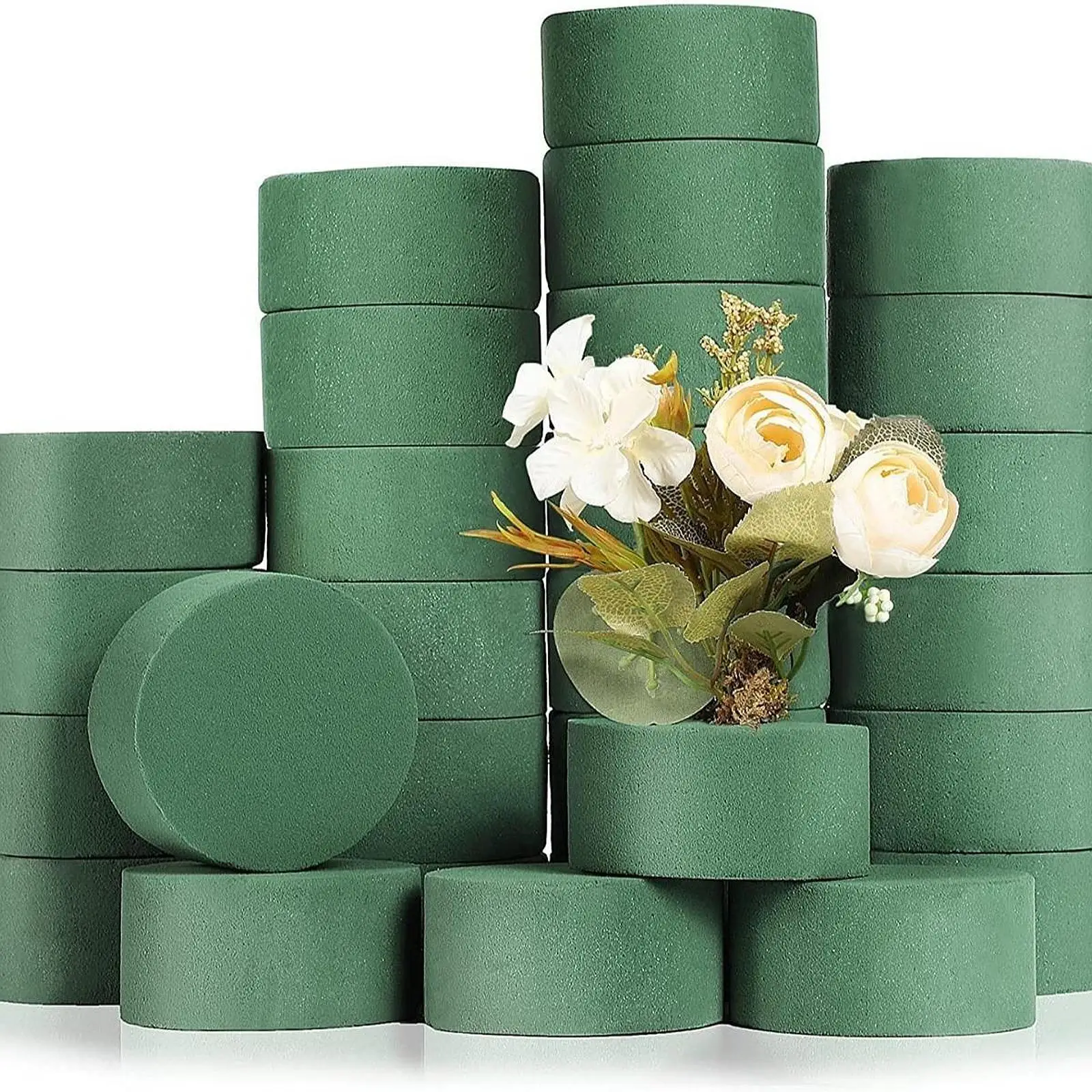 Bloques de espuma floral húmeda verde para arreglos florales