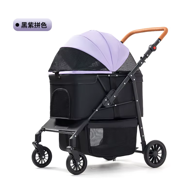 Carrito de paseo plegable para perros y gatos medianos-grandes - imagen 3