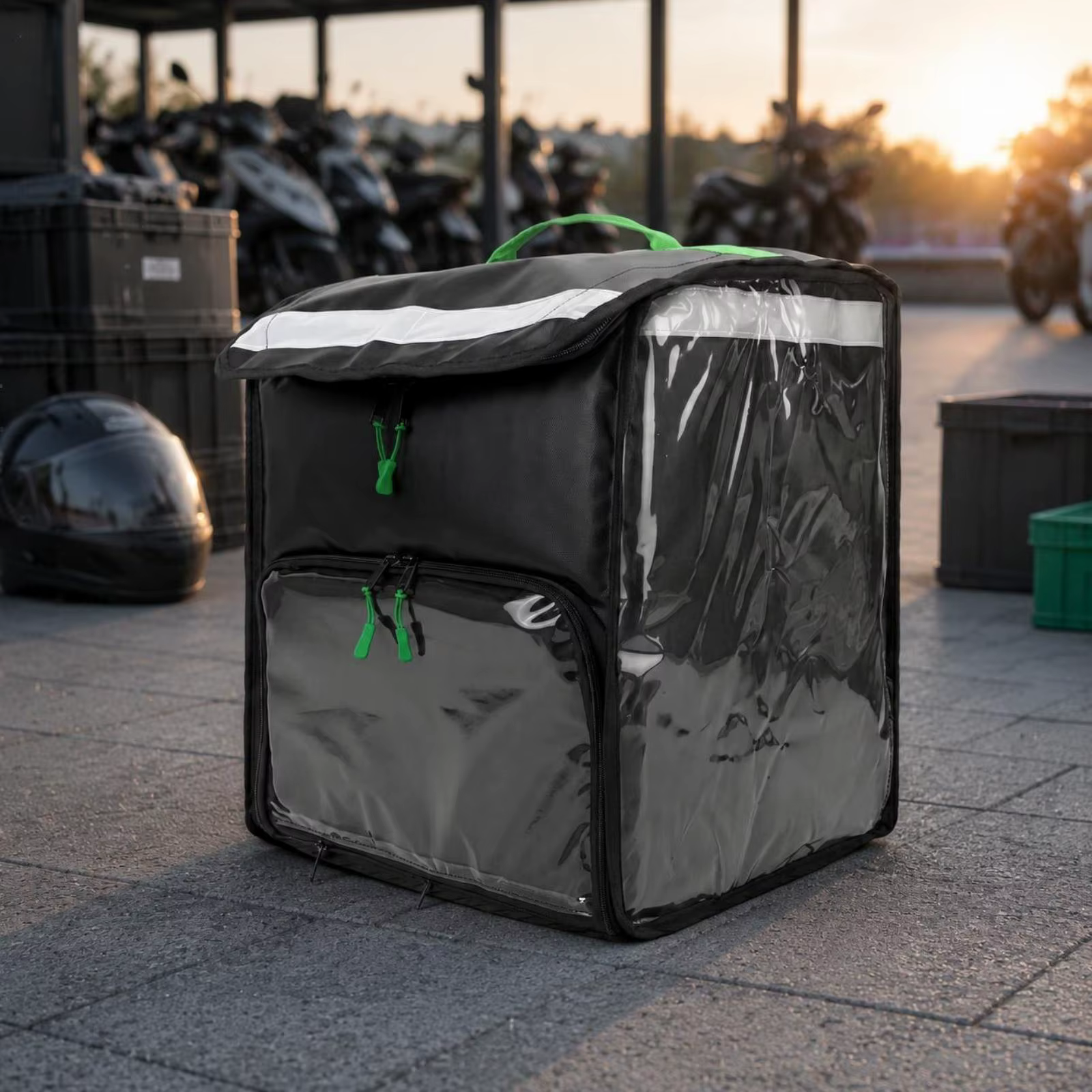 Mochila Térmica de Entrega de Alimentos con Divisor Extraíble