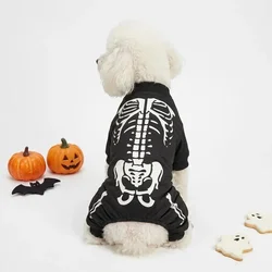 Disfraz de Halloween esqueleto para perros y gatos – Mono de huesos