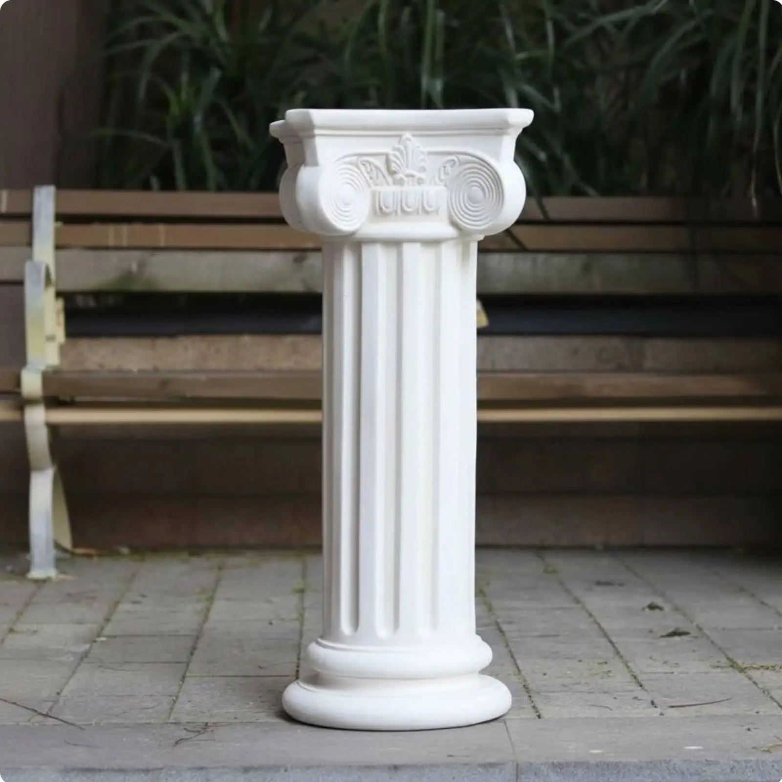 Columna Decorativa Romana de Resina para Jardín y Exteriores - imagen 4