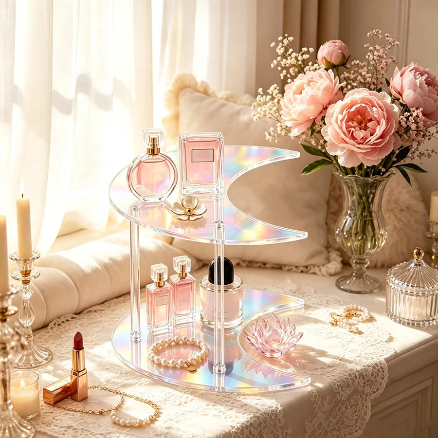 Organizador Acrílico 2 Niveles para Perfumes y Joyas - imagen 2