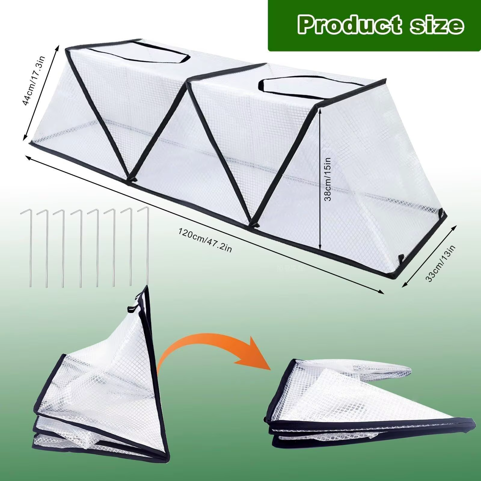 Cubierta plegable protectora para plantas – Invernadero portátil jardín