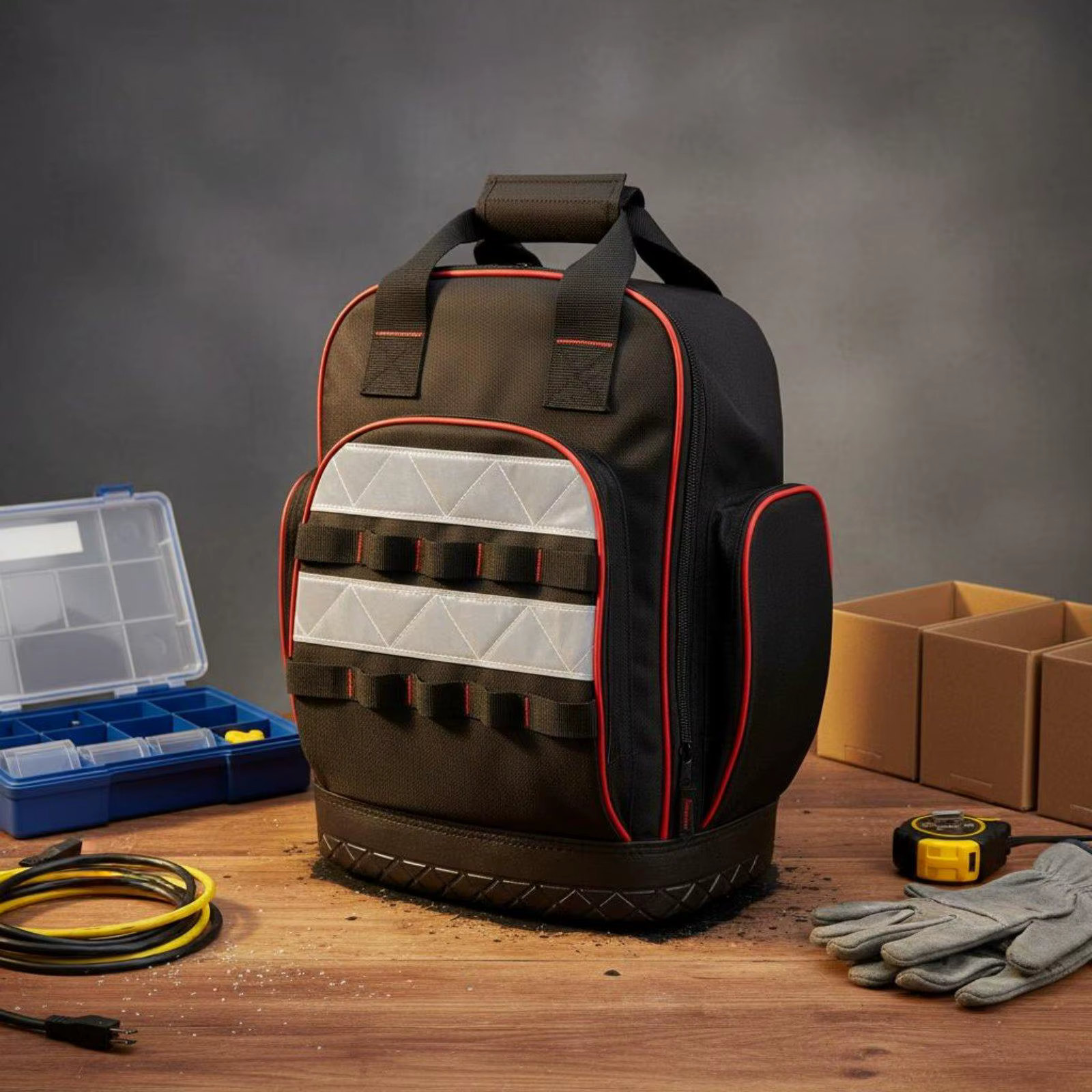 Mochila Organizadora de Herramientas Resistente – Bandolera Técnica de Oxford - imagen 5