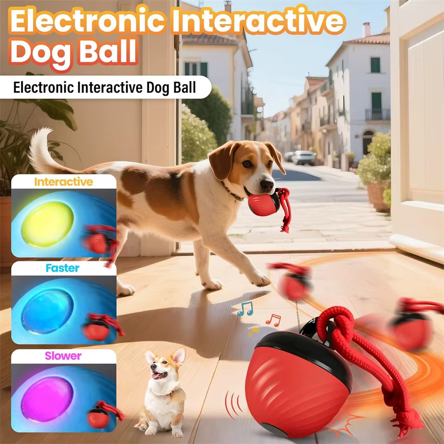 Pelota juguete interactiva perros y gatos con movimiento automático - imagen 3