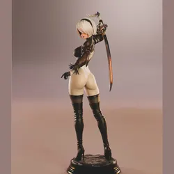 Figura decorativa de resina 3D gris sin pintar con gato y perro