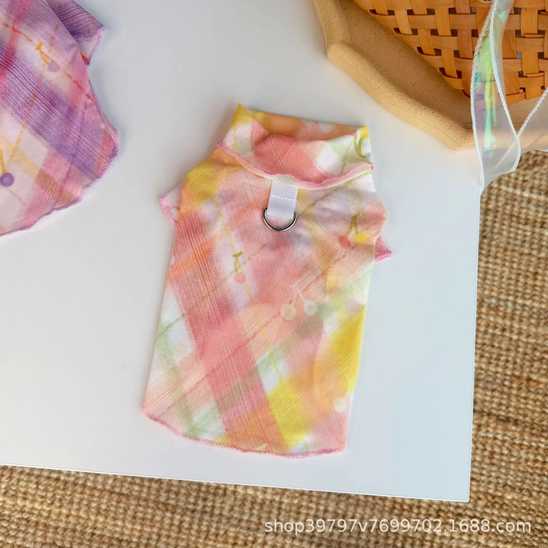 Camiseta transpirable de malla ligera para gatos y perros pequeños - imagen 3