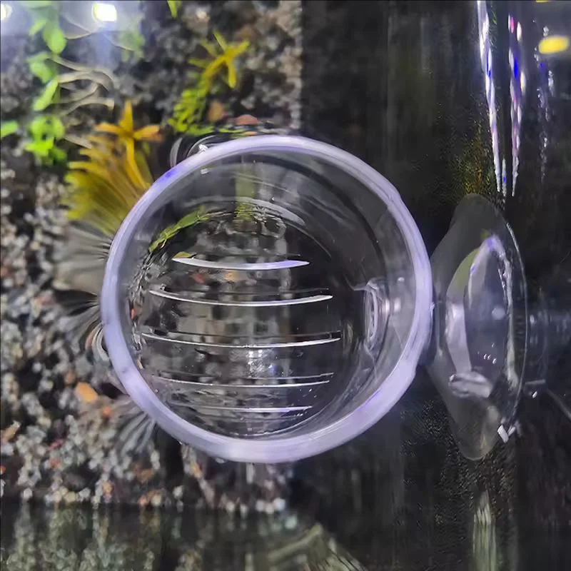 Dispensador de gusanos rojos para acuario con soporte y succión - imagen 4