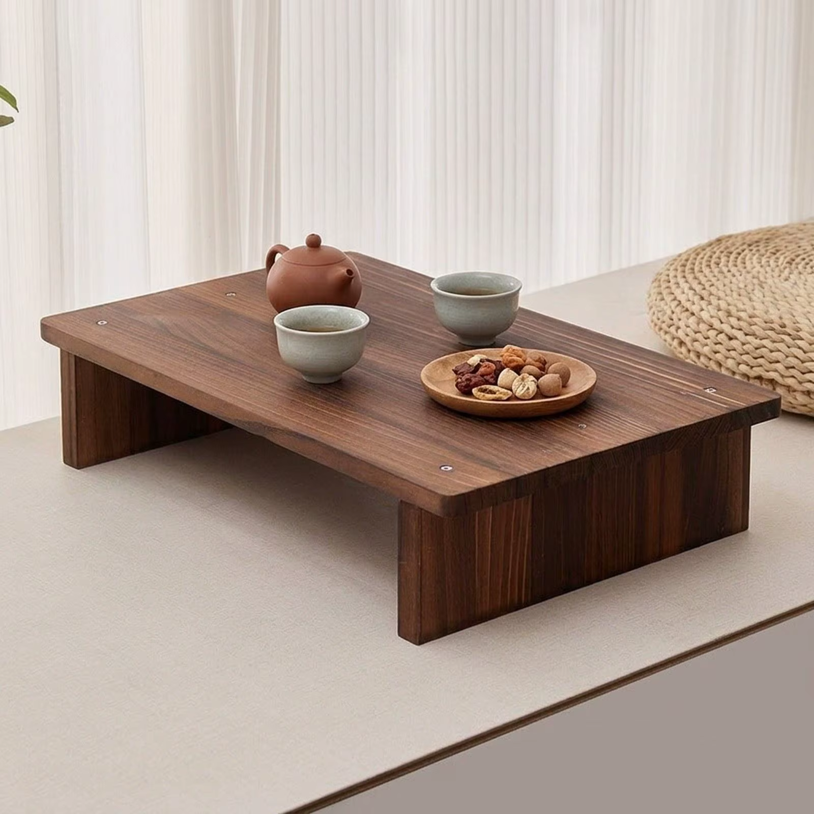 Mesa auxiliar de madera moderna para gatos y perros, centro o lateral - imagen 5