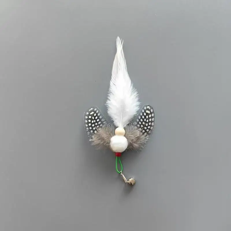 Varita con plumas de insectos, juguete para gatos - imagen 3