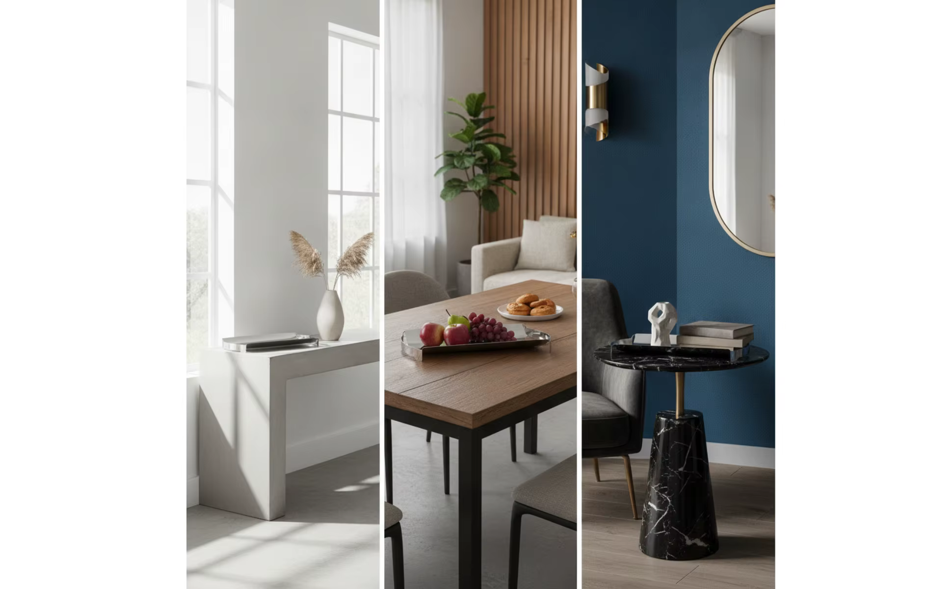 Bandeja con diseño minimalista para mesa de centro
