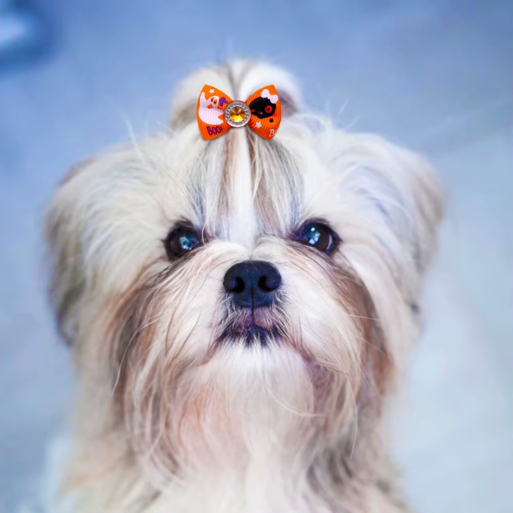 Lazos para el pelo de perro con bandas elásticas – accesorios Halloween - imagen 4