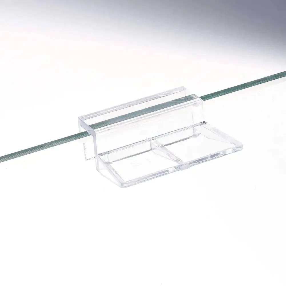 Soportes transparentes y abrazaderas para tapa de acuario de acrílico - imagen 5