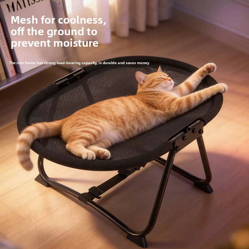 Cama tipo campamento de verano transpirable para gatos y perros - imagen 2