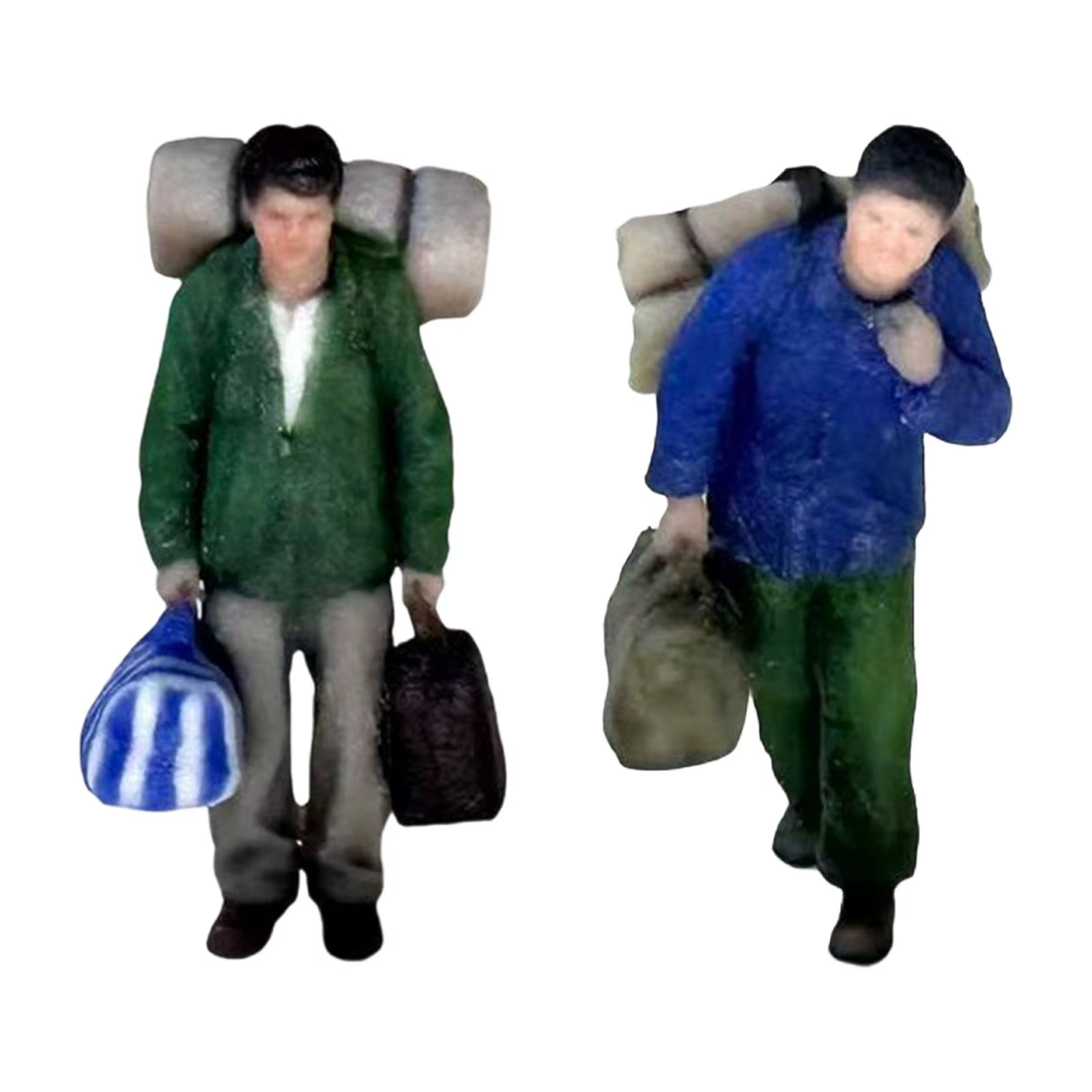 Figuras en miniatura de tren a escala 1:87 para dioramas y maquetas - imagen 5