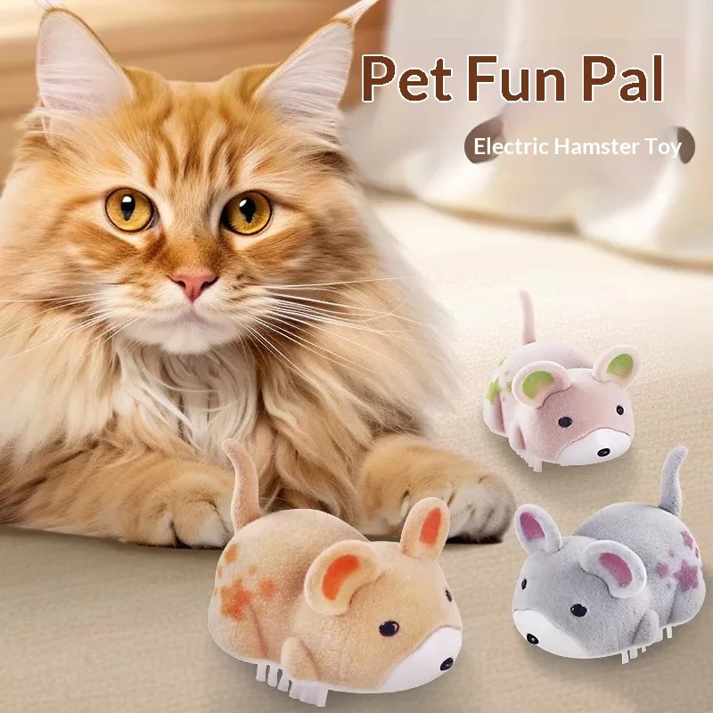 Juguete eléctrico para gatos tipo hamster: antiaburrimiento y juego - imagen 2