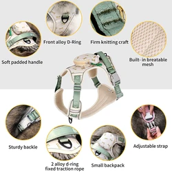 Arnés antiescape para perro con mochila y chaleco reflectante