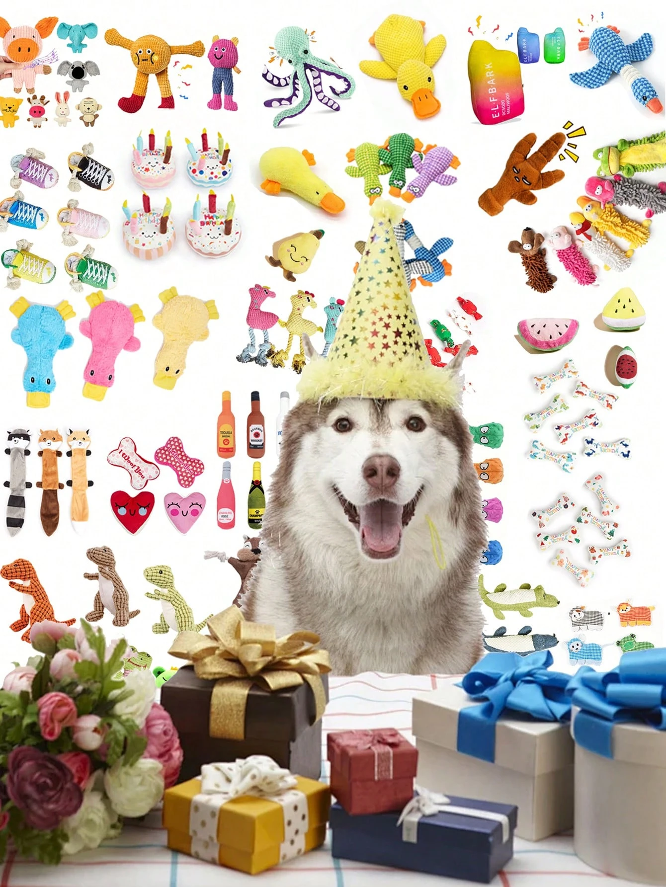 Juego de juguetes para perros pequeños con cuerda y campanas sonoras - imagen 5