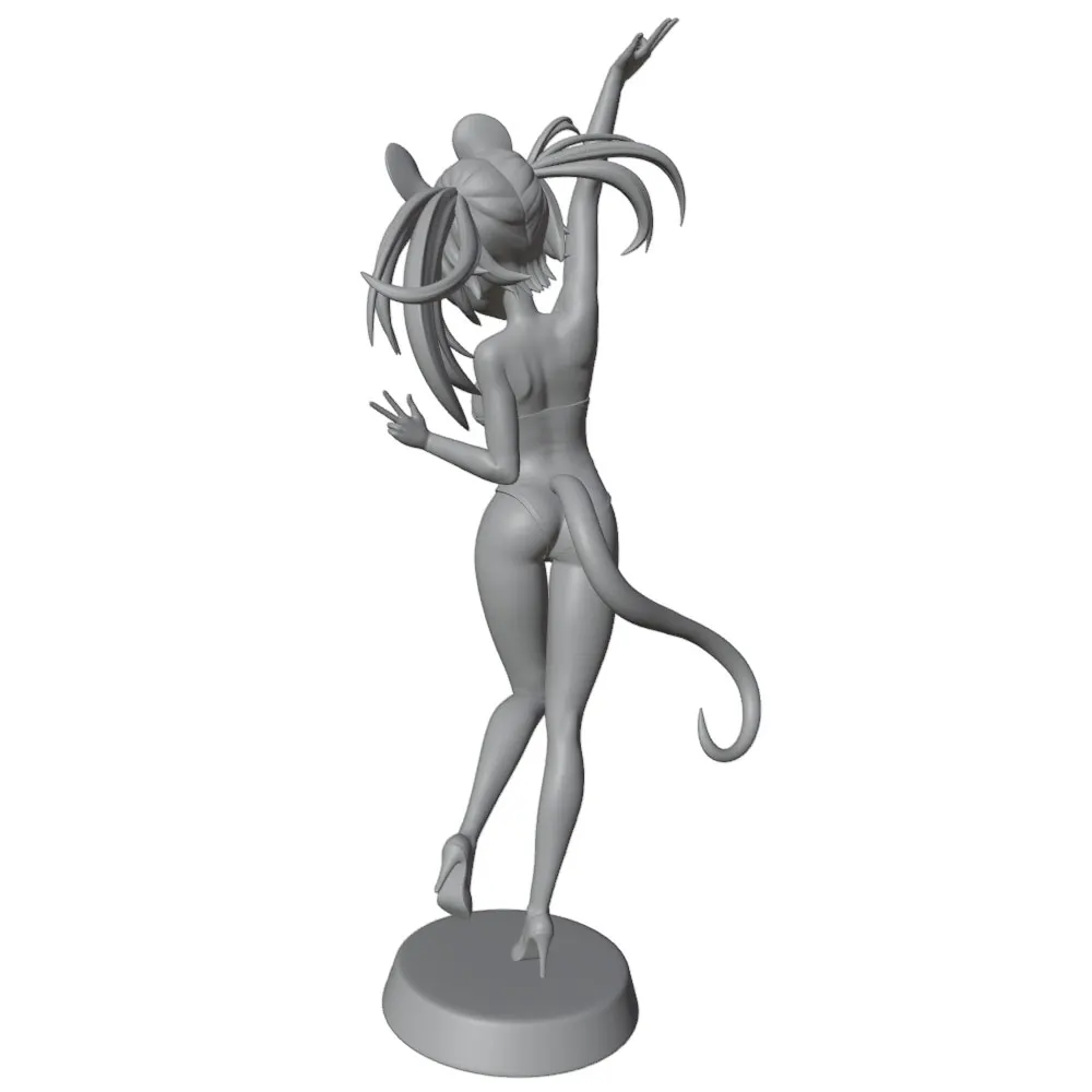 Figura Resina 1/24 Chica Sexy – Kit Miniatura DIY para Pintar, 75mm - imagen 3