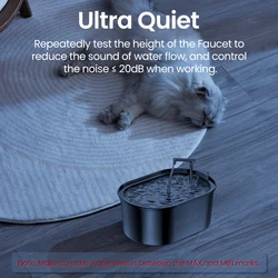Fuente de agua automática de acero inoxidable para gatos y perros