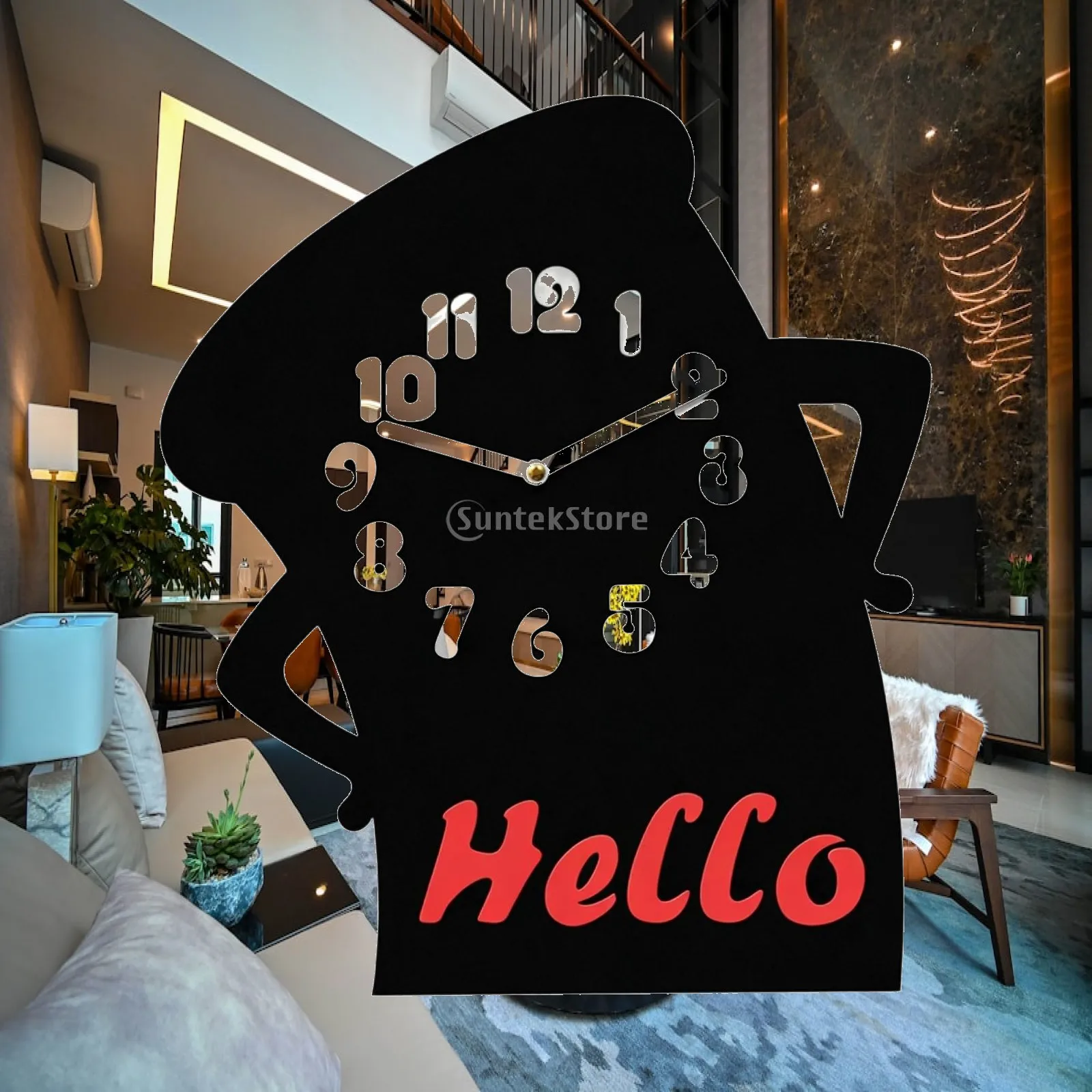 Reloj de escritorio acrílico para mesita de noche – decoración - imagen 3
