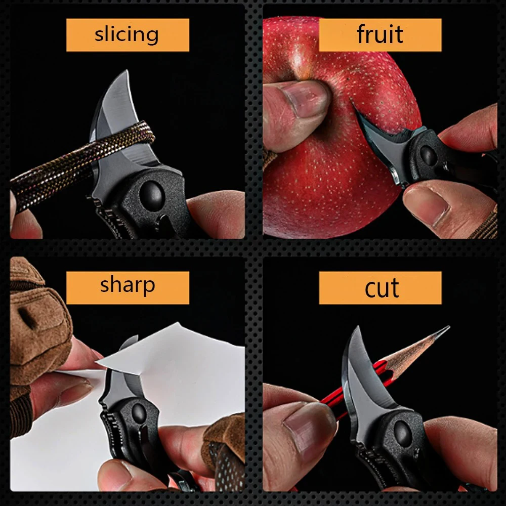 Cuchillo de bolsillo portátil pequeño para camping y caza hombre - imagen 5
