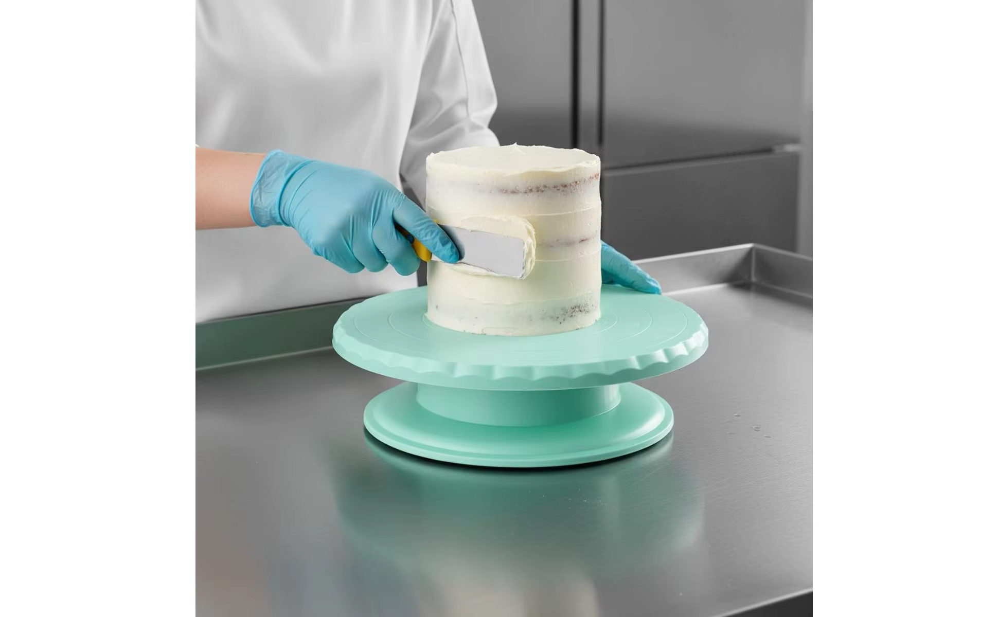 Soporte para tarta y decoración con glaseado