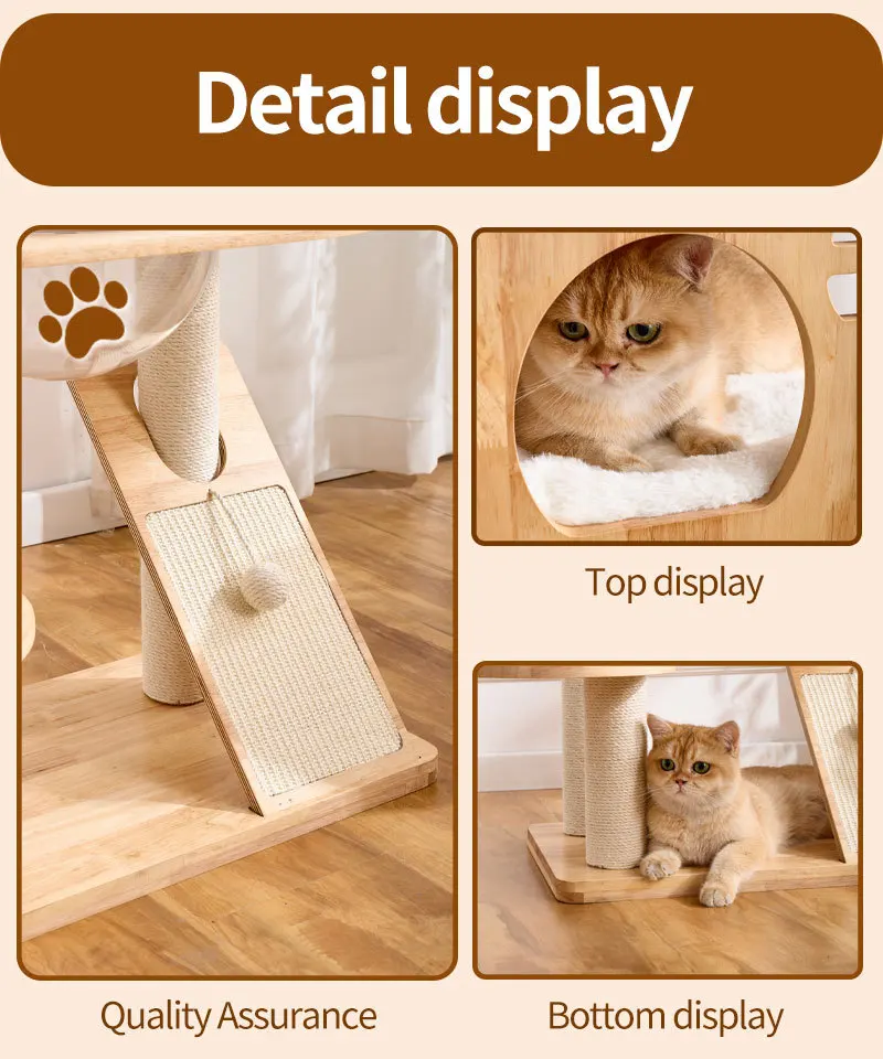 Mueble para gatos de madera resistente