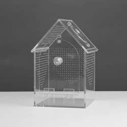 Terrario para reptiles compacto con compartimento de alimentación – Hogar y oficina