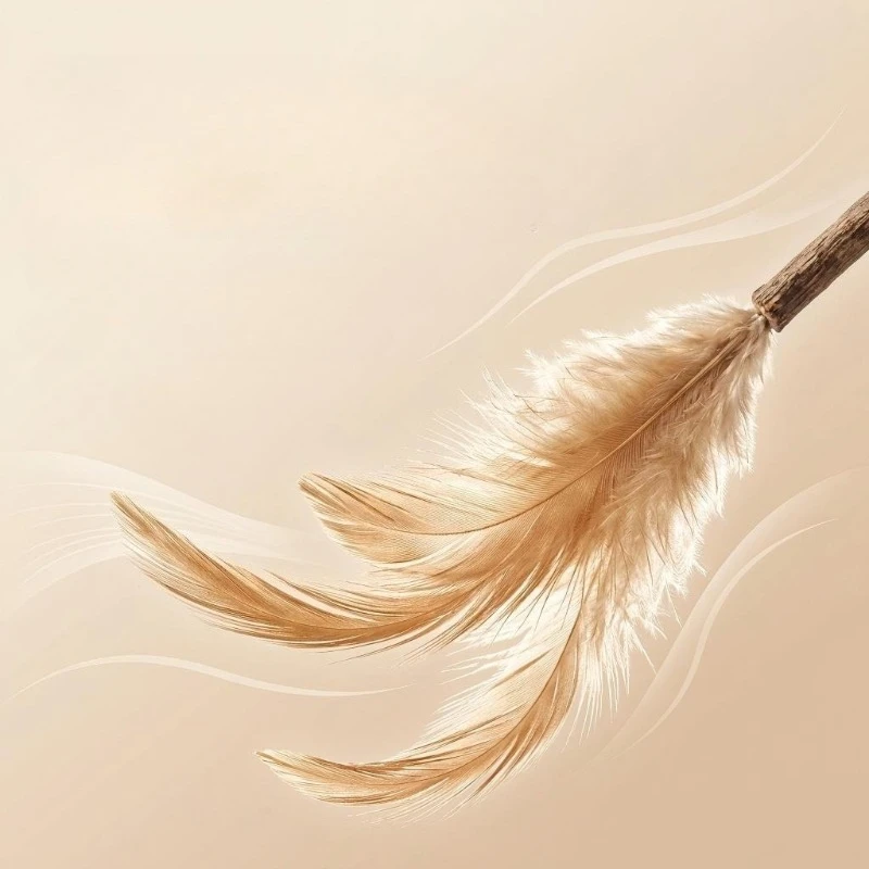 Juguete interactivo pluma plata para gatos – Simulador insectos - imagen 5