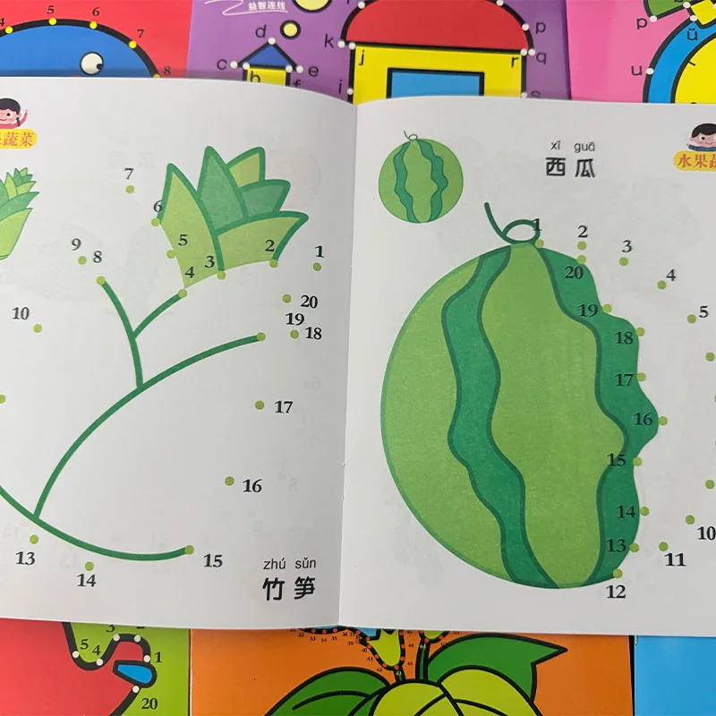 Libro de dibujo y colorear paso a paso para niños pequeños