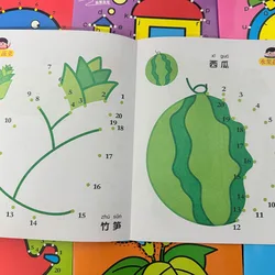 Libro de dibujo y colorear paso a paso para niños pequeños