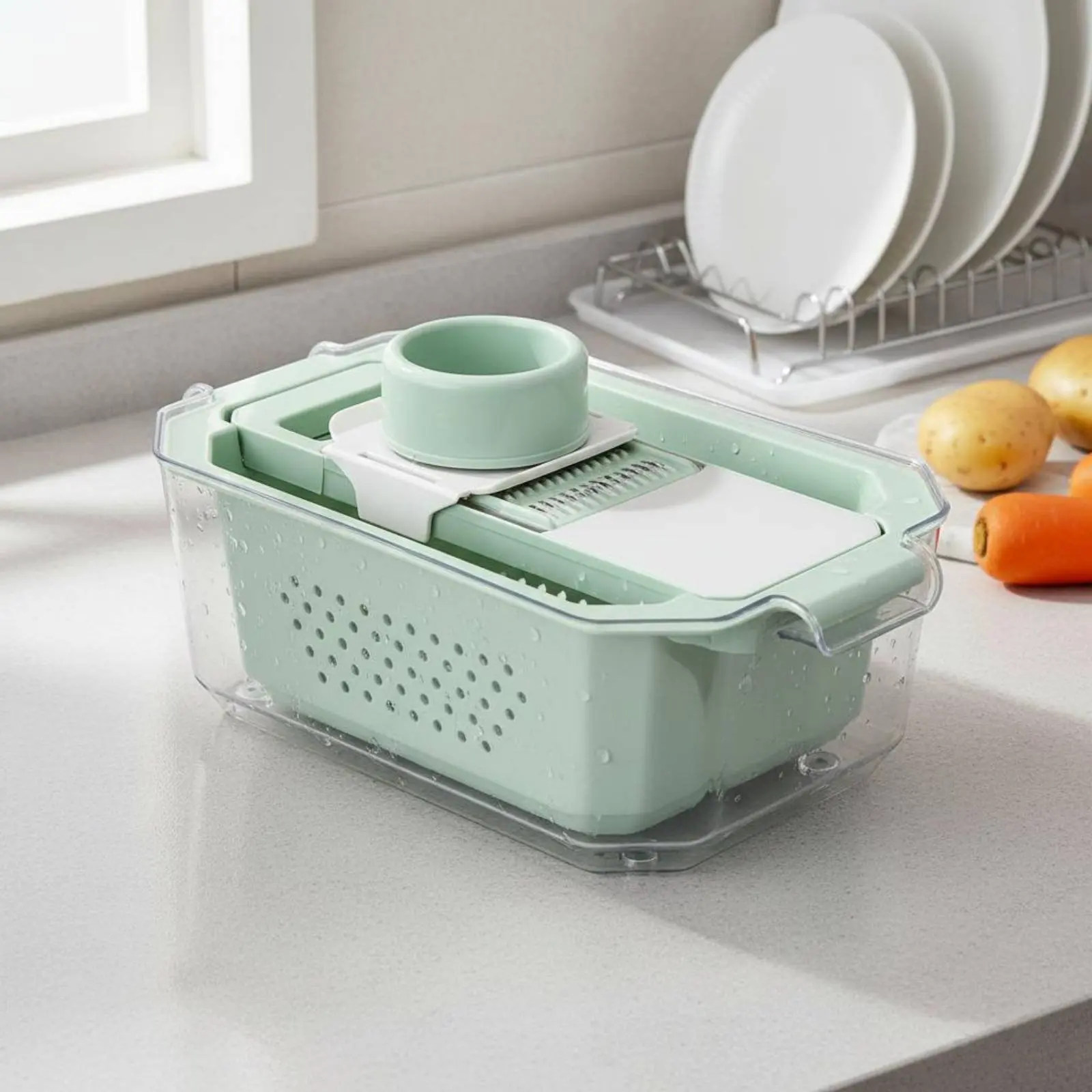 Cortador de verduras con base antideslizante para gatos y perros - imagen 4