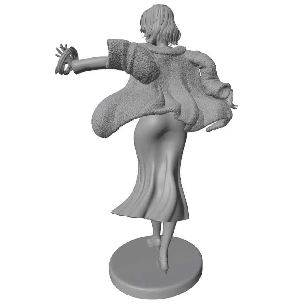 Pieza individual de la figura guerrera 3D