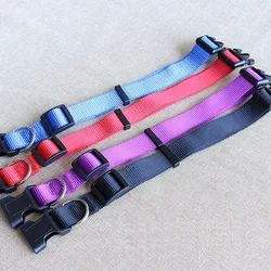 Collar para perro de nailon antipérdida con anilla D y ajuste