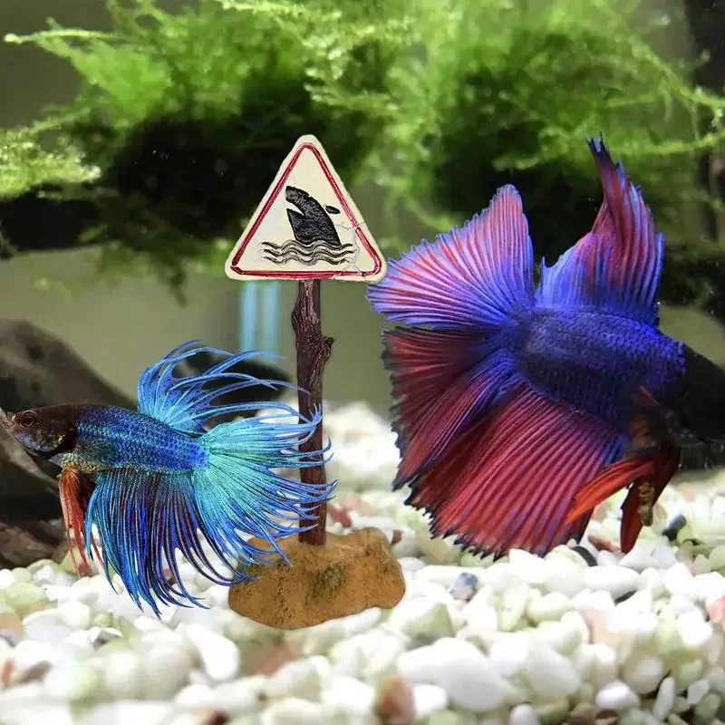 Adorno Acuario Resina en Forma de Tiburón – Letrero Decorativo - imagen 4