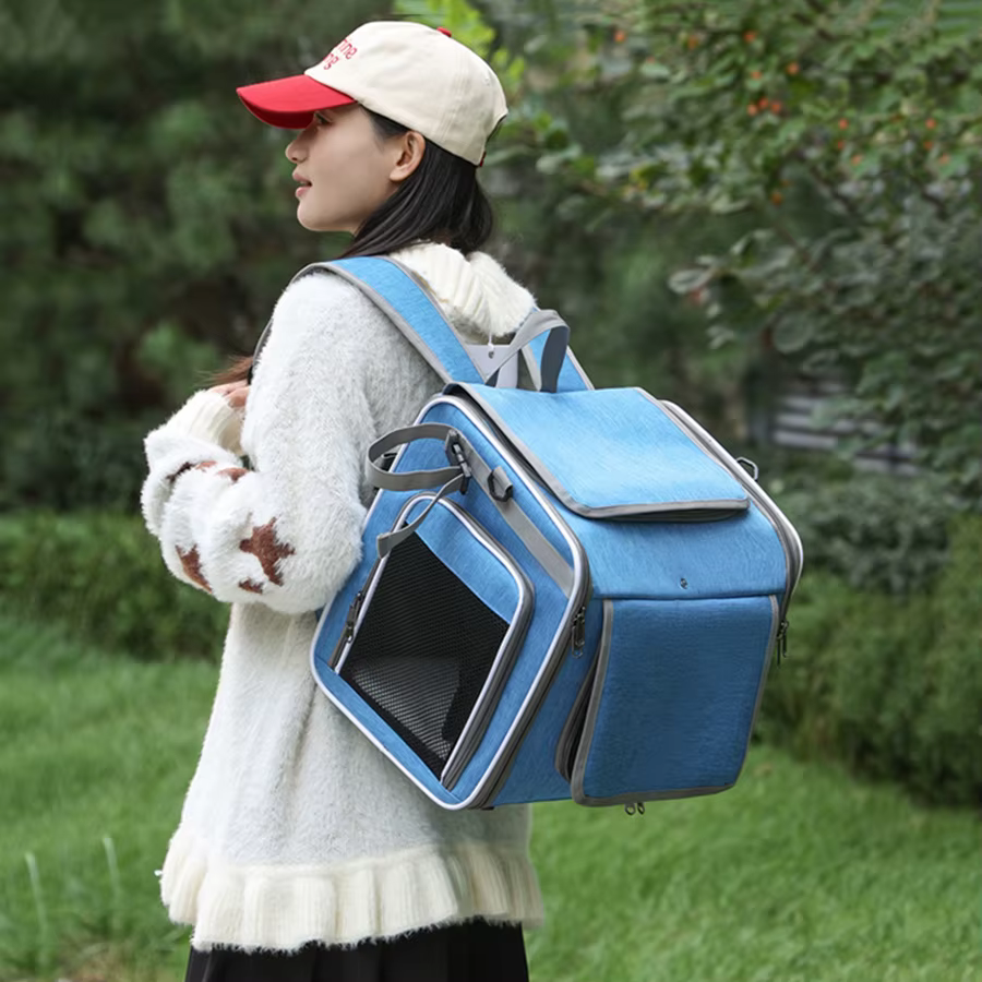 Cesta bici expandible para perro y gato – Transportín plegable - imagen 3