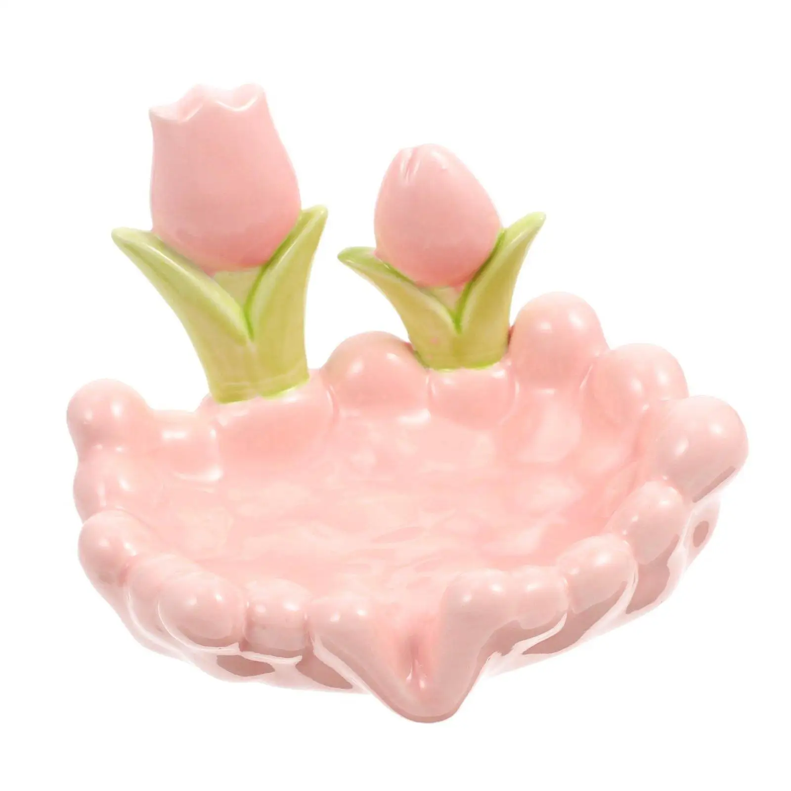 Jabonera de Cerámica Floral para Baño y Cocina – Accesorio Fácil de Limpiar - imagen 4