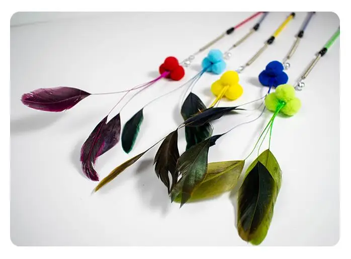 Detalle de las plumas del juguete