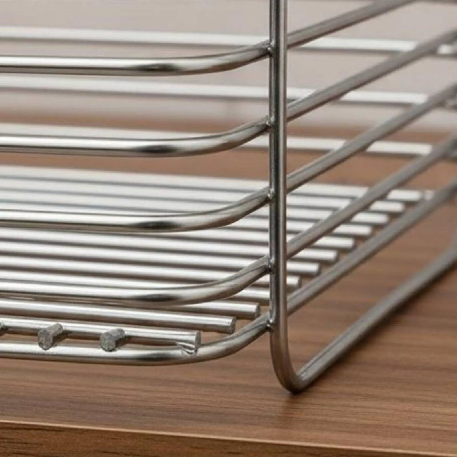 Cesta Apilable de Acero Inoxidable para Cocina y Frutas