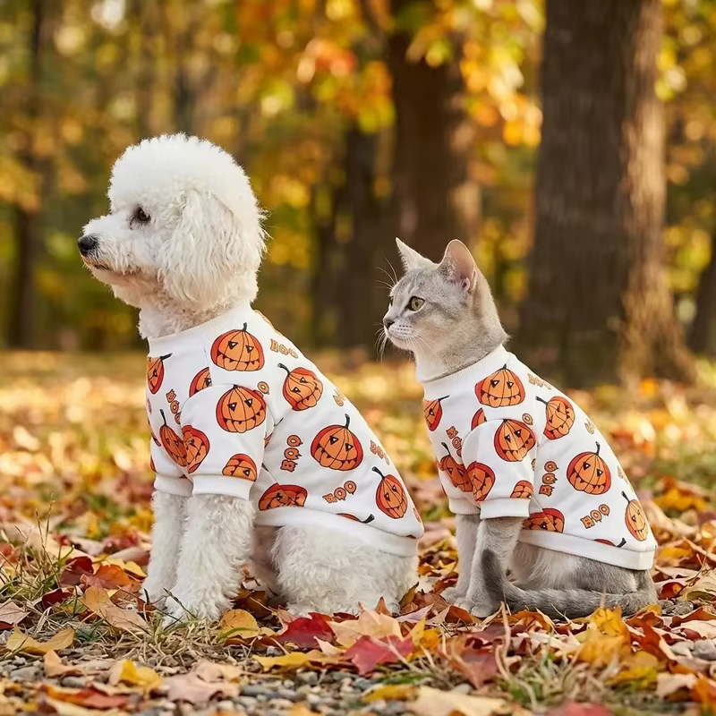 Camiseta de Halloween con Calabaza para Perro Pequeño y Mediano - imagen 2