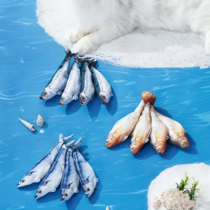 Juguete pez eléctrico con catnip para gatos: USB - imagen 3