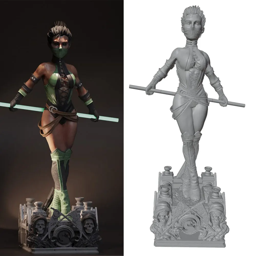 Miniatura GK de resina gris impresa en 3D, DIY sin pintar y sin montar - imagen 2