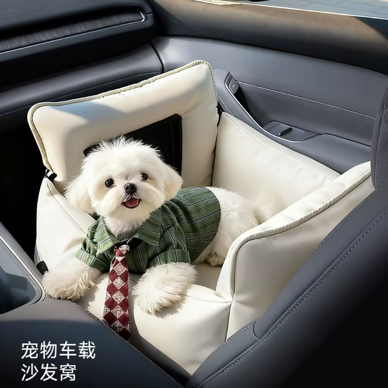 Colchoneta cama de coche desmontable y lavable para perro y gato - imagen 4