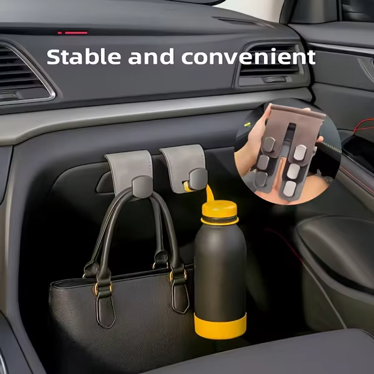 Gancho para correa en coche para gatos y perros, felpa - imagen 4