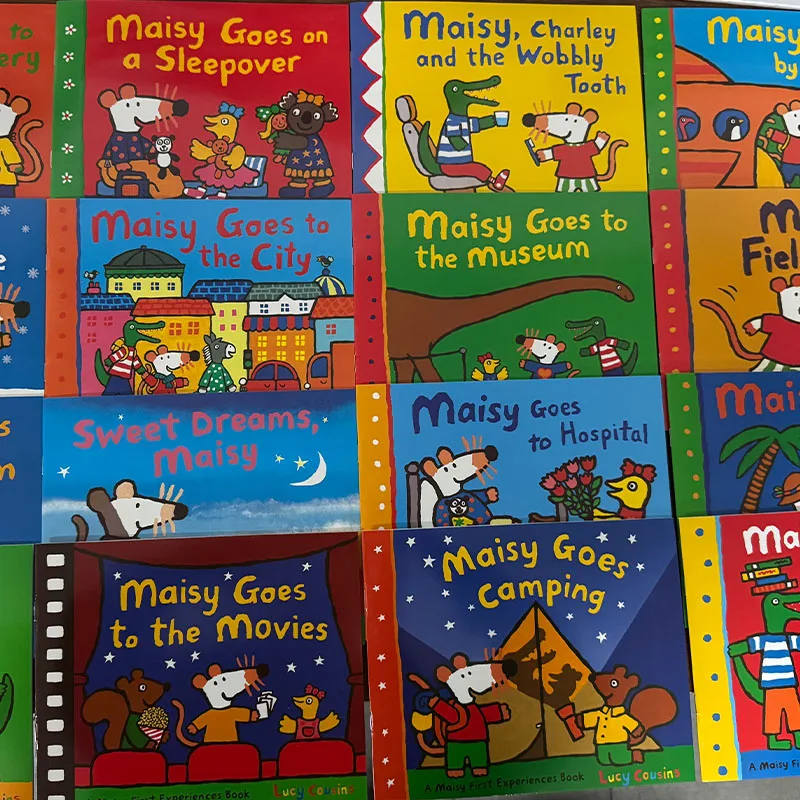 Interior de libro de Maisy en inglés