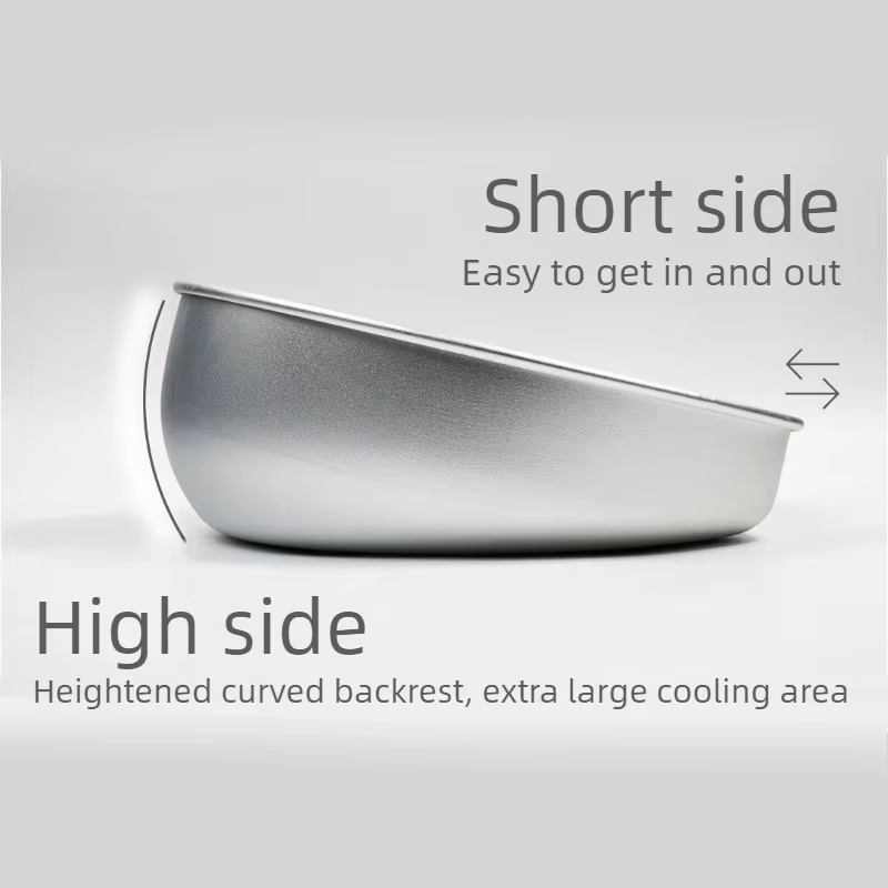 Cama refrescante de aluminio con bandeja para gatos adultos - imagen 2
