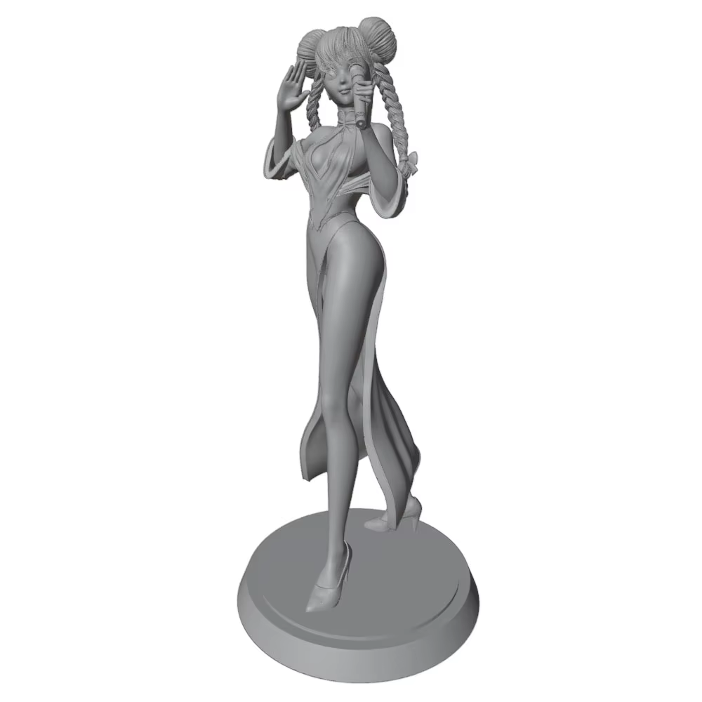 Figura de resina femenina para montar y pintar DIY - imagen 2
