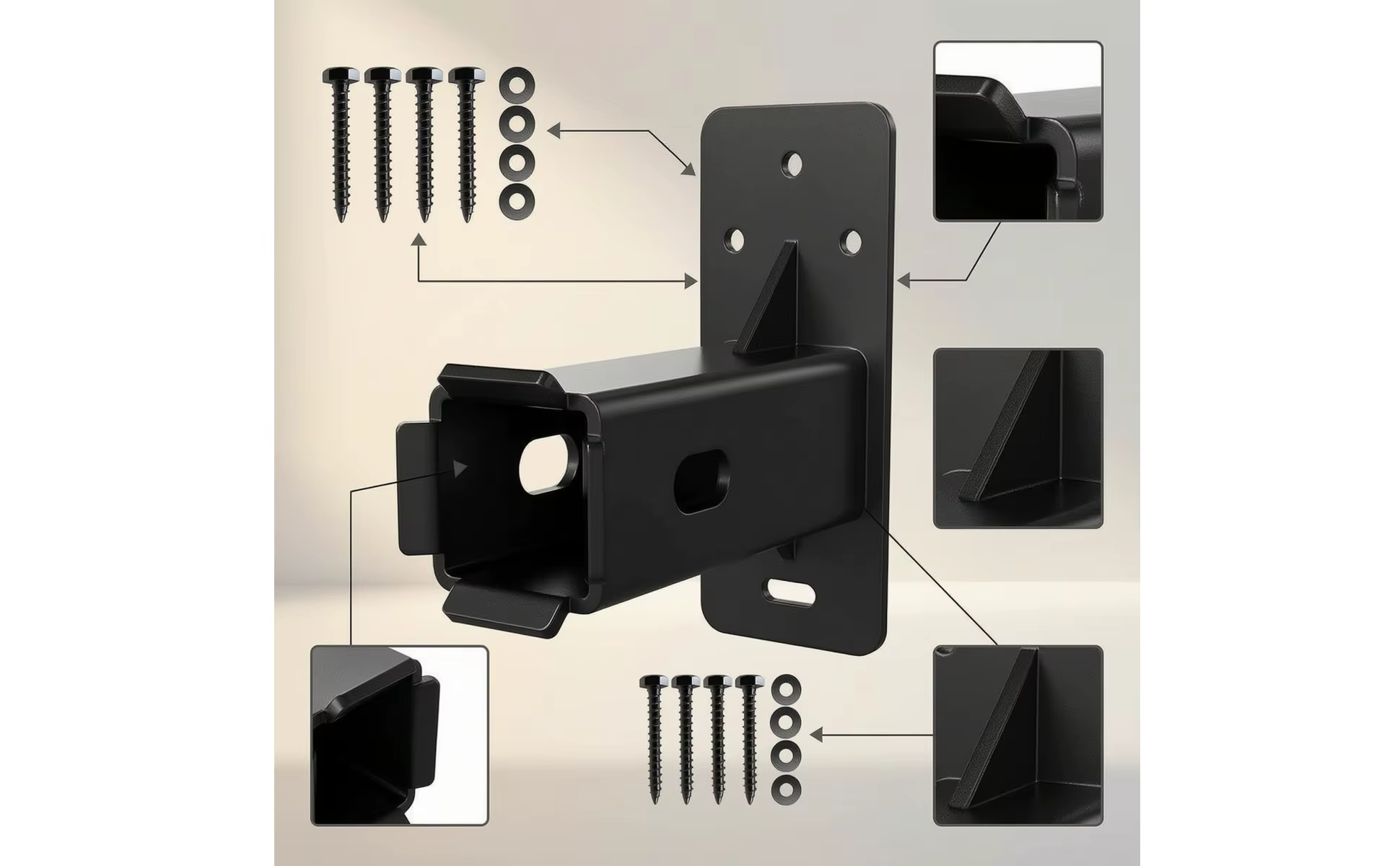 Estructura de soporte de enganche de pared