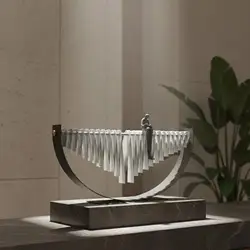 Estatua decorativa de hierro artesanal – Diseño lujo ligero